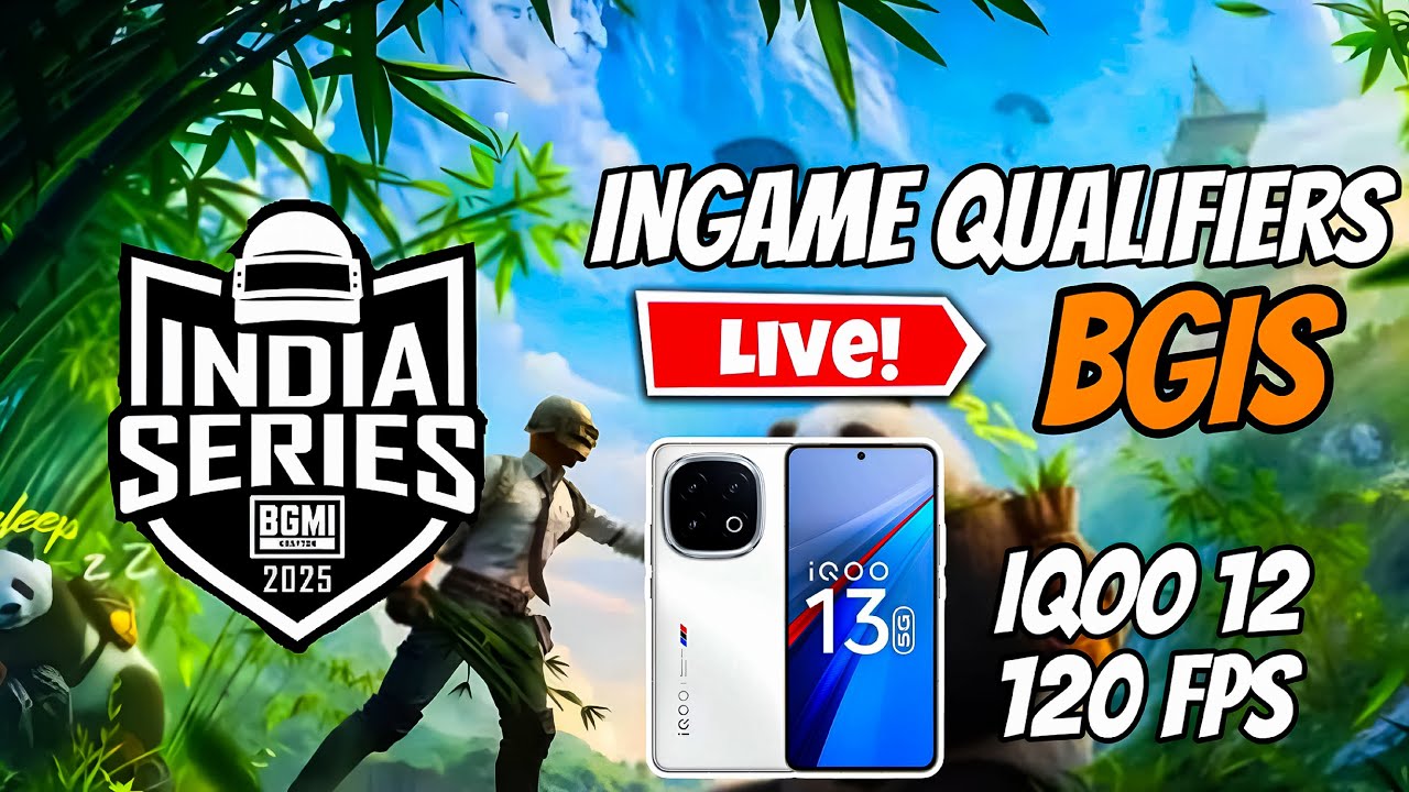 BGIS INGAME QUALIFIERS 😍 BGMI GAMEPLAY 🔥 IQOO 13 GAMING TEST 😎 IQOO 13 ...