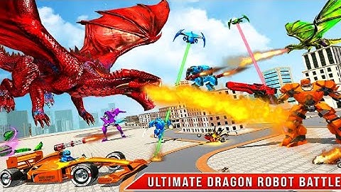 Formula Car Robot Transform - Flying Dragon Robot