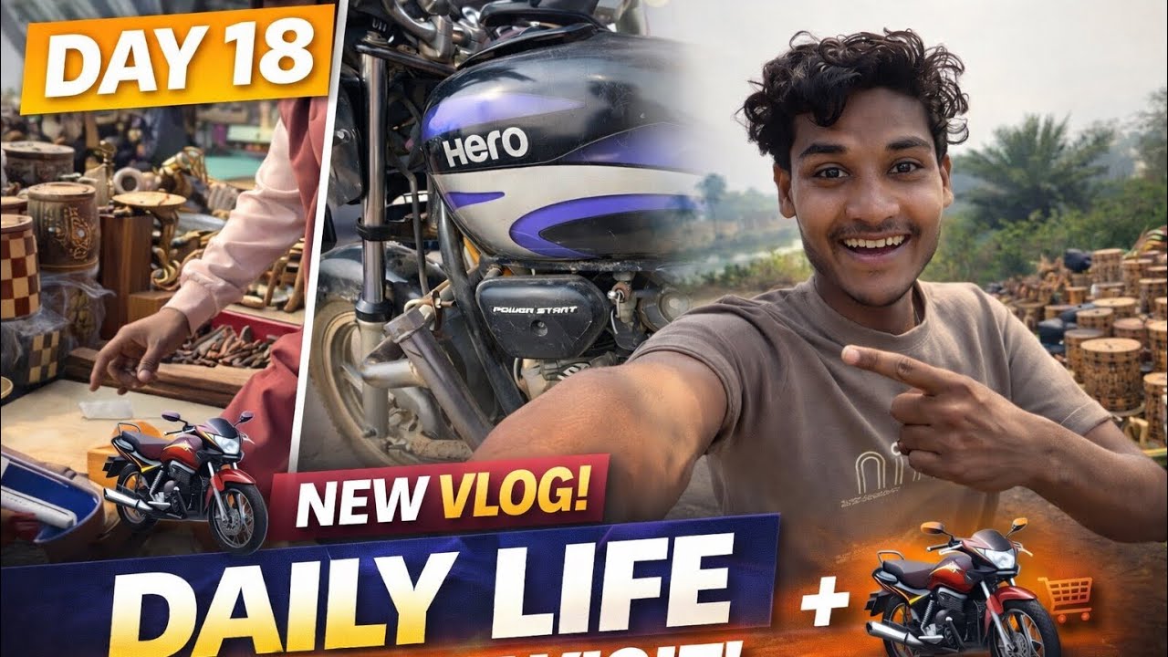 Day 18 Daily Vlog | Bike Ride, Market Visit & Real Life Moments | Daily Vlogging