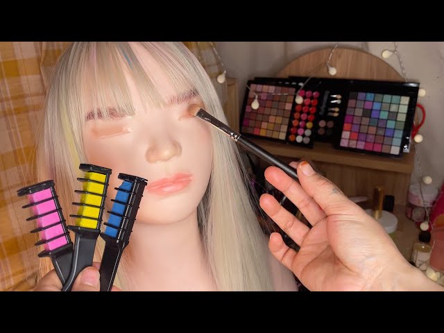 (SUB)ASMR  | 오랜만에 메이크업 받으러오세요/메이크업샵 상황극(서비스로 헤어브릿지)/makeup shop rp