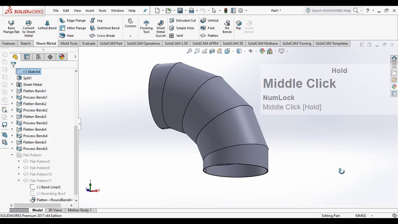 Sheetmetal Fabricators HVAC Industry through SOLIDWORKS Flatten Tool