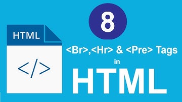 8. Line break, Hr and Pre Tags in HTML (For Beginners)