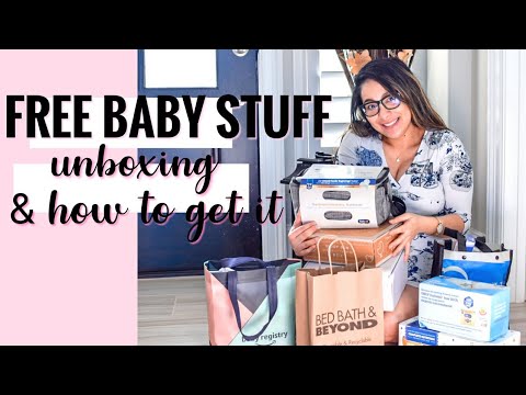 FREE BABY STUFF 2021 (Unboxing & How to get it all) | The Mom Life