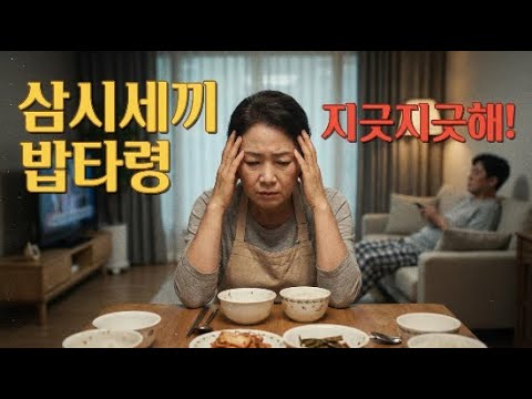 은퇴한 남편, 하루 세끼 밥 차려주다 제가 홧병 걸려 죽겠습니다." 60대 아내의 절규, 이제 밥상 그만 차리세요 (삼식이, 황혼이혼)