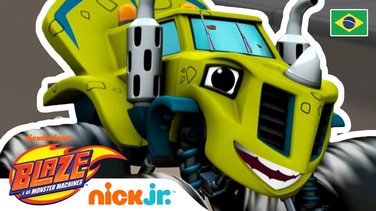 Dino Bagunça Joga Jogo Blaze And the Monster Machines Desenho