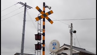 【踏切】JR小海線　街中の3種踏切 (Railroad crossing in Japan)