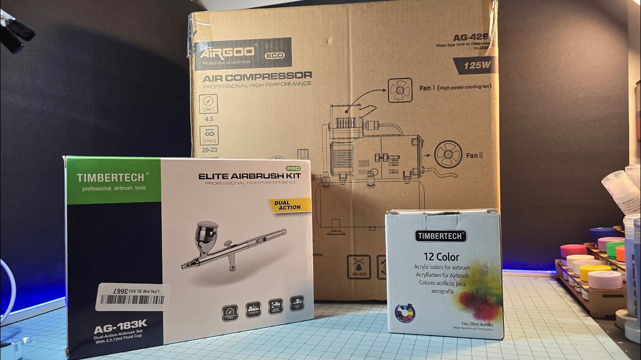 Premium Airbrush Compressor AG-426 with Superpower Cooling Fan and Air Premium Airbrush Compressor AG-426 with Superpower Cooling Fan and Air