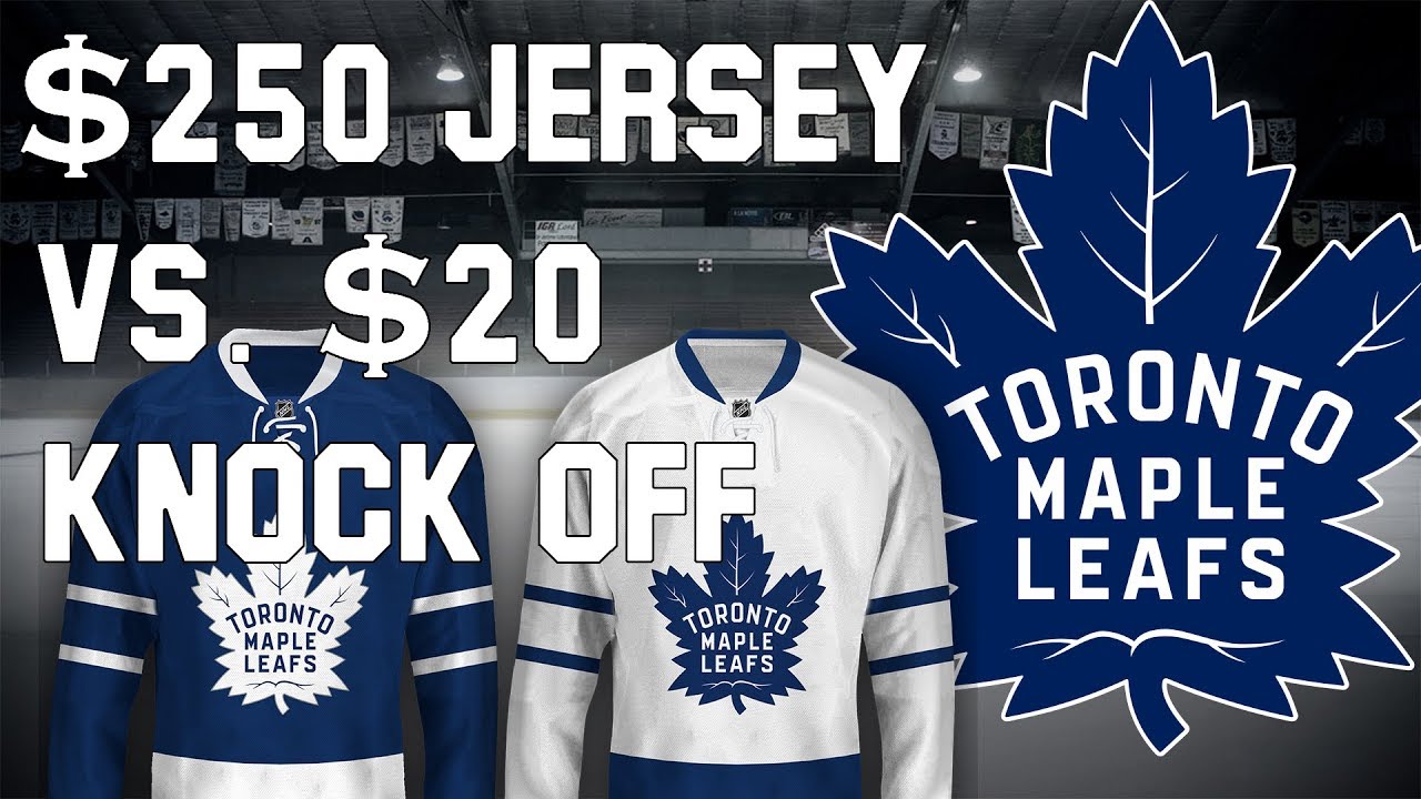 $250 Authentic Adidas Maple Leafs NHL Jersey VS $35 DHGate Knockoff 