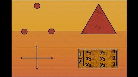 Area of a triangle using determinant part one, English+Hindi