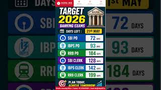 Bank Exams 2026 | TARGET BANKING EXAMS 2026 | VIDYA365 | #Shorts