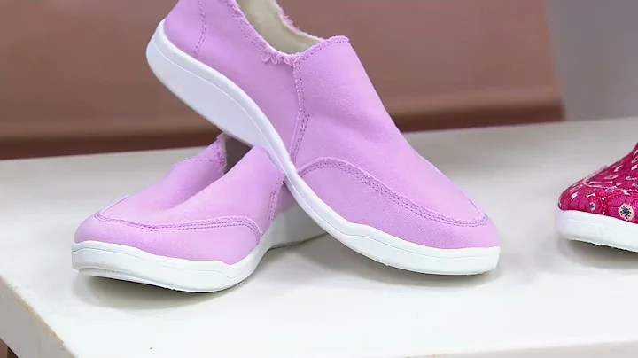 Vionic Beach Washable Canvas Slip-On Shoes - Malibu on QVC