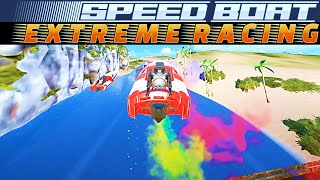 Go the shortest way! 🚤 - Speed Boat Extreme Racing GamePlay 🎮📱 screenshot 1