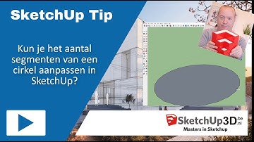 🏷️Kun je het aantal segmenten van een cirkel aanpassen in SketchUp?💎 #SketchUp #Tip #129