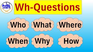 تعلم اللغة الانجليزية//Wh questions; What,Who, How,Where @_learnwithme