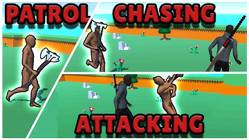 Unity AI Patrol, Chase, Attack Tutorial in Less than 8 Minutes(Advanced AI Controller)