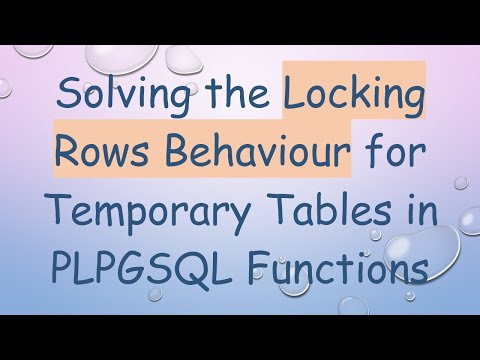 Solving the Locking