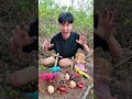 Outdoorfood U Are So Kind My Brother Share Food In Forest #survival #camping #forest #outdoor