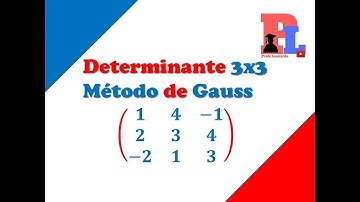 Determinante 3x3 método de gauss