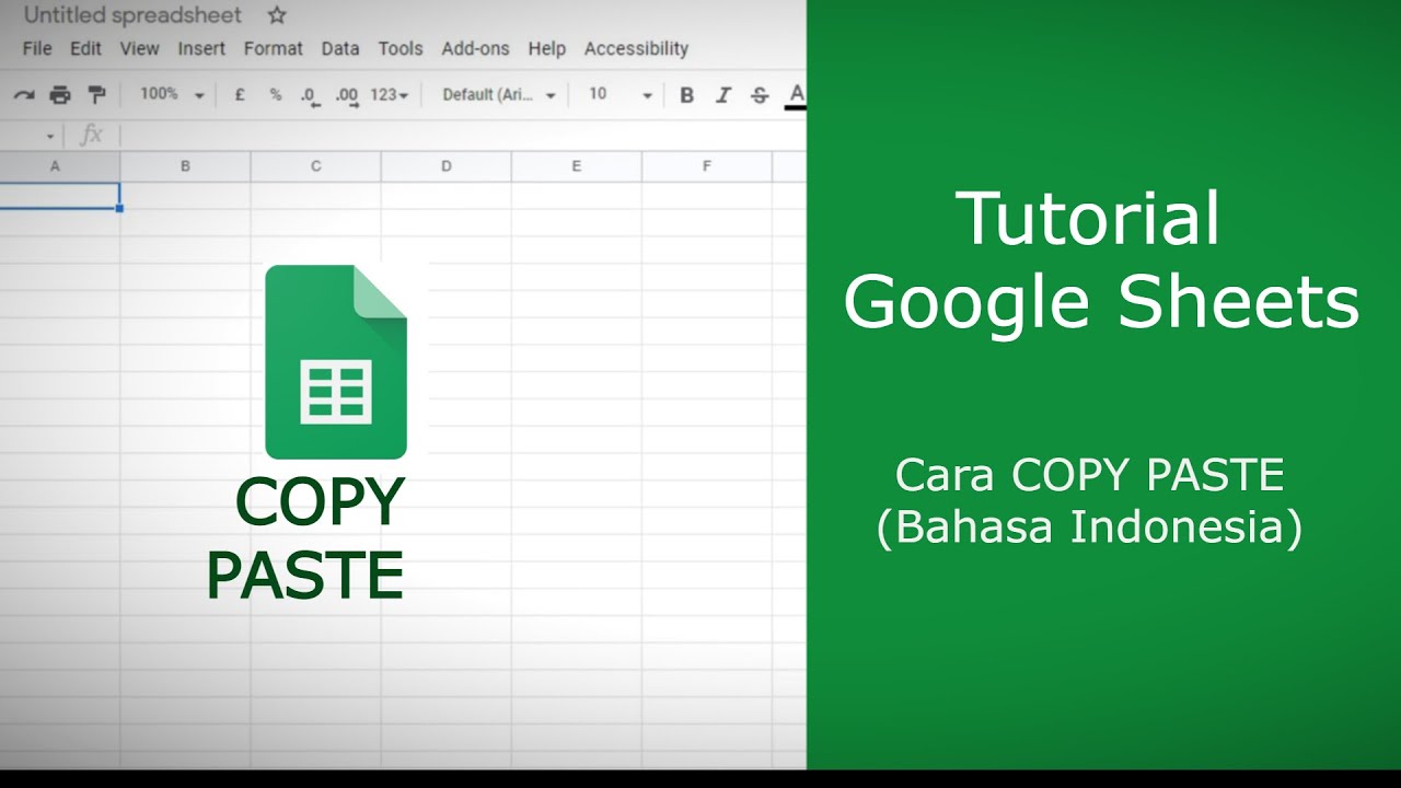 Tutorial Google Spreadsheet Bagian 3 Cara Copy & Paste di Google ...