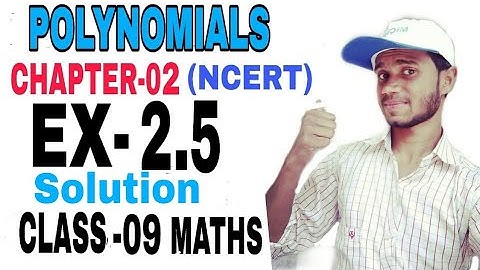 Class-09 Maths Chapter -02 ||Polynomials|| Ex - 2.5 solution (Part-03) Ncert.