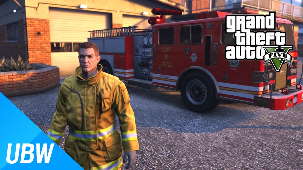 GTA 5 소방관 모드 - GTA 5 Mod Showcase: Firefighter Mod - YouTube