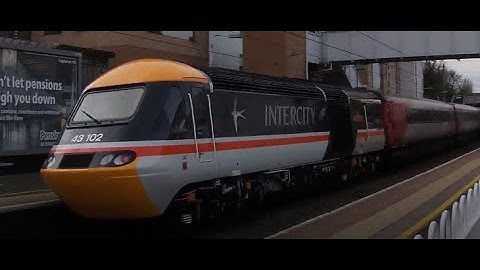 (4K) BRAND NEW 43102 Intercity Swallow speeds past Elstree and Borehamwood