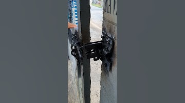 autolock gate 2, use lock. khóa cổng tự động, có sử dụng ổ khóa