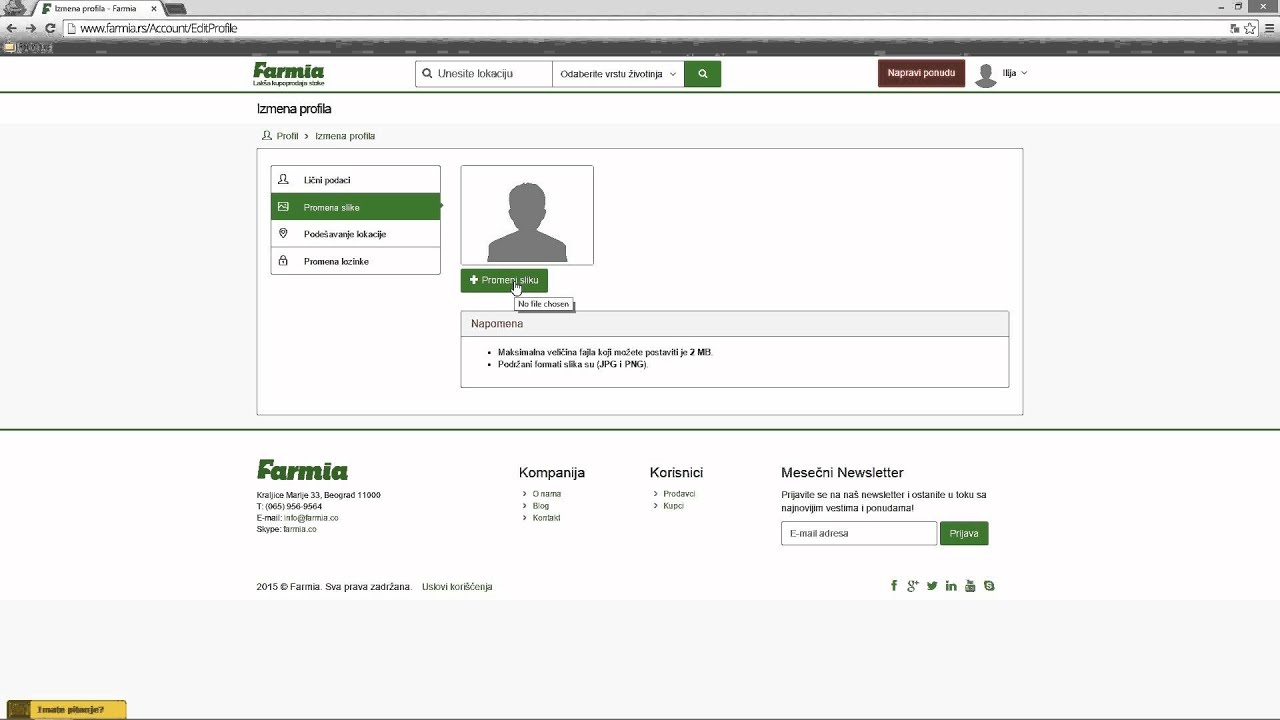 Kako postaviti profil sliku na farmia.rs? - YouTube Kako postaviti profil sliku na farmia.rs? - YouTube