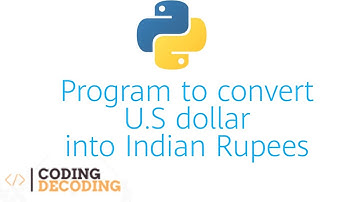 #python #program to #convert #US #dollar into #Indian #rupees #pythonprogramming #pythontutorial