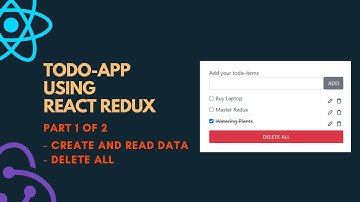 TodoApp using React and Redux #1 Create and Read Data