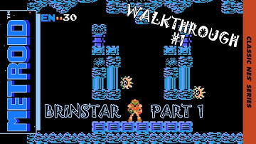 Classic NES Series - Metroid GBA Walkthrough #1 Brinstar the First Half (The Rocky Zone)