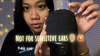 ASMR fast & aggressive INTENSE mic triggers ?? (mic scratching, pumping, swirling)