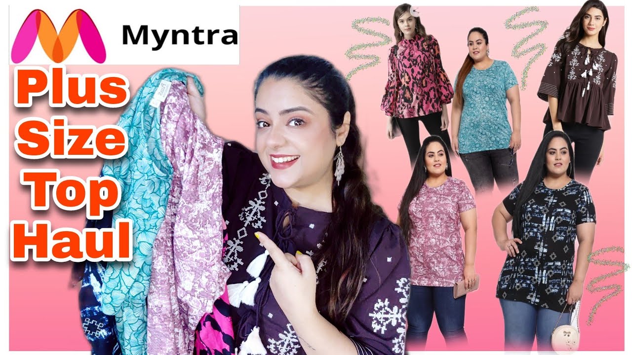 myntra plus size tops
