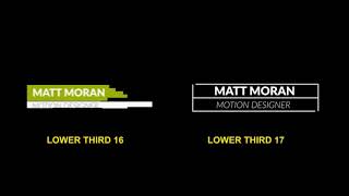 Lower Third Examples