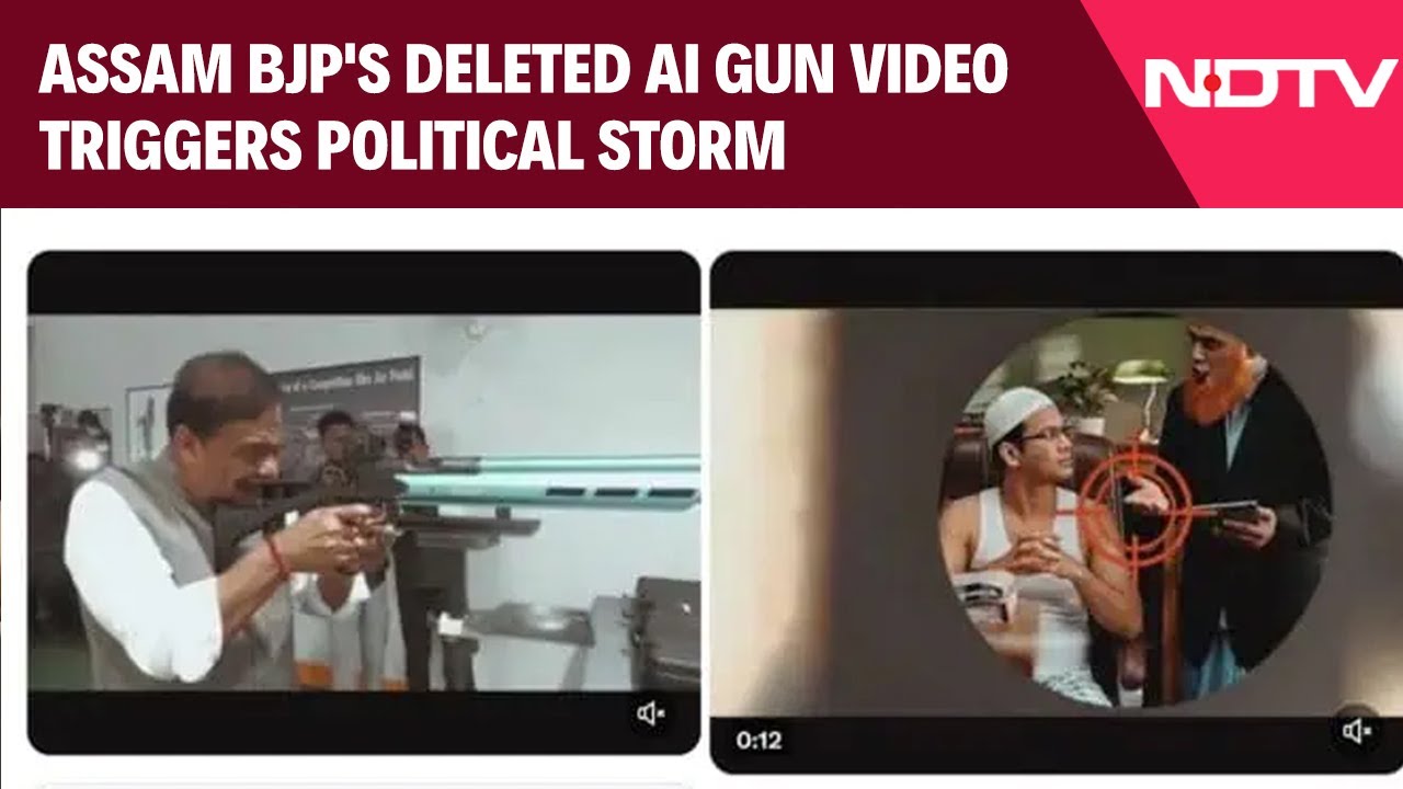 Himanta Biswa Sarma News | Assam BJP's Deleted AI Gun Video Triggers Political Storm