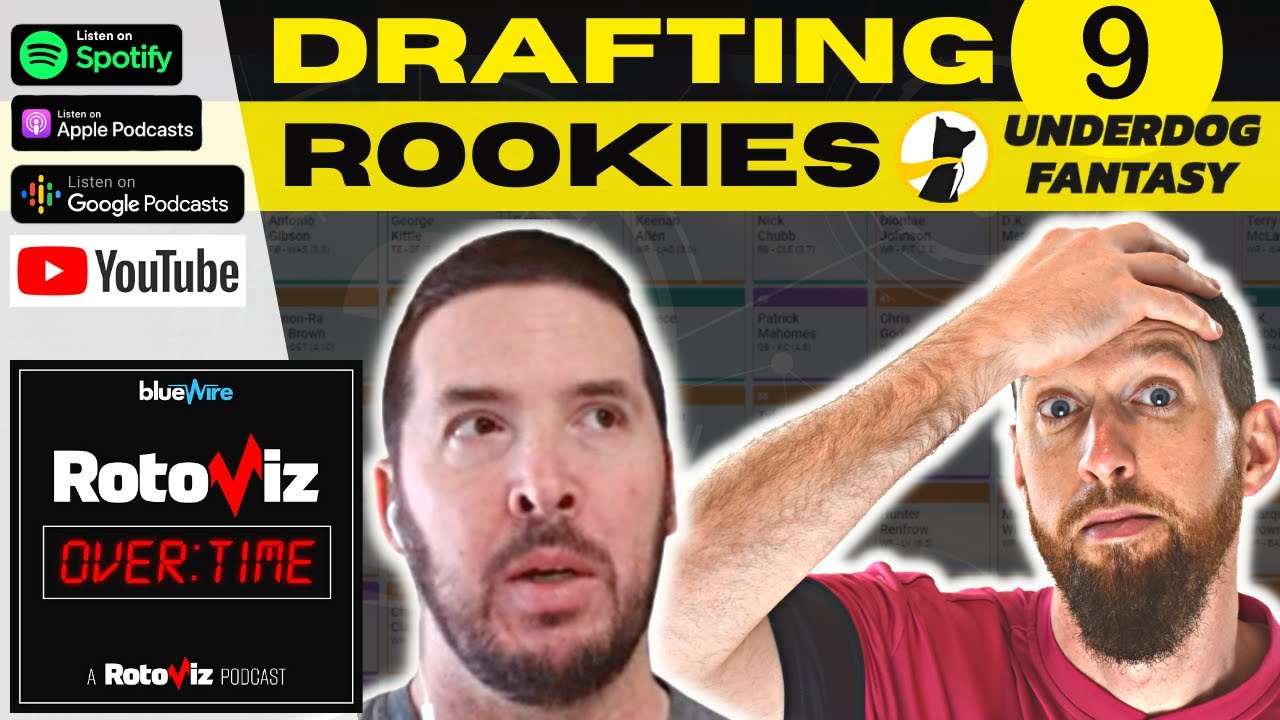 Drafting Rookies in the Underdog Fantasy Big Board Tournament YouTube