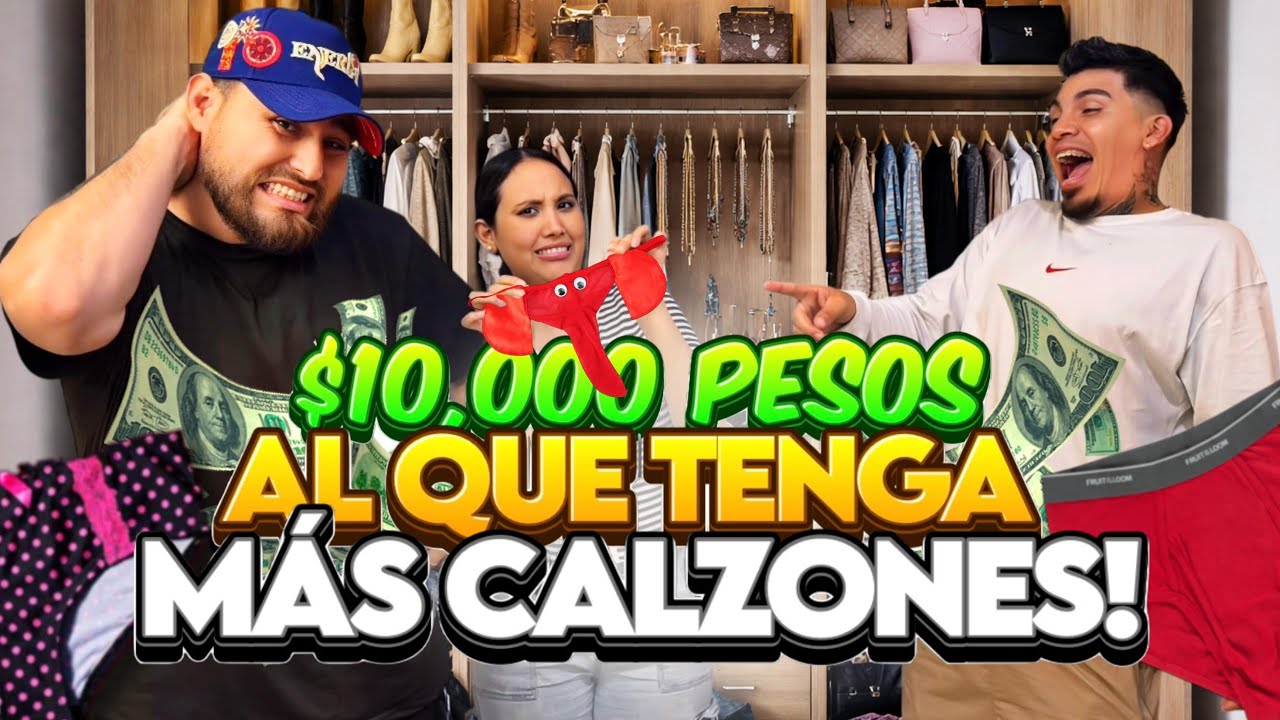 $10,000 A QUIEN TENGA MÁS CALZONES| No esperaba mirar esto😳