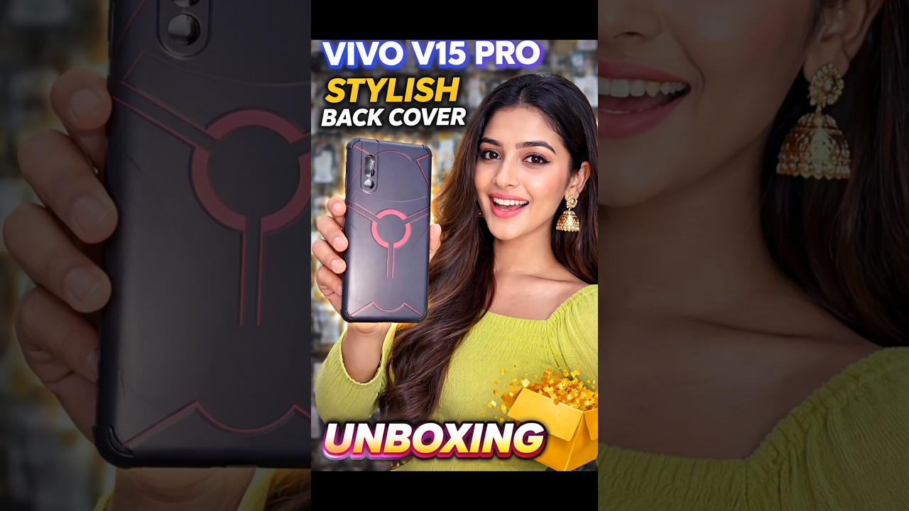 Vivo V15 Pro Stylish Back Cover 😍 Premium Look in Budget Price! 