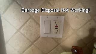 Garbage Disposal not working!!! Less than 3 minutes!