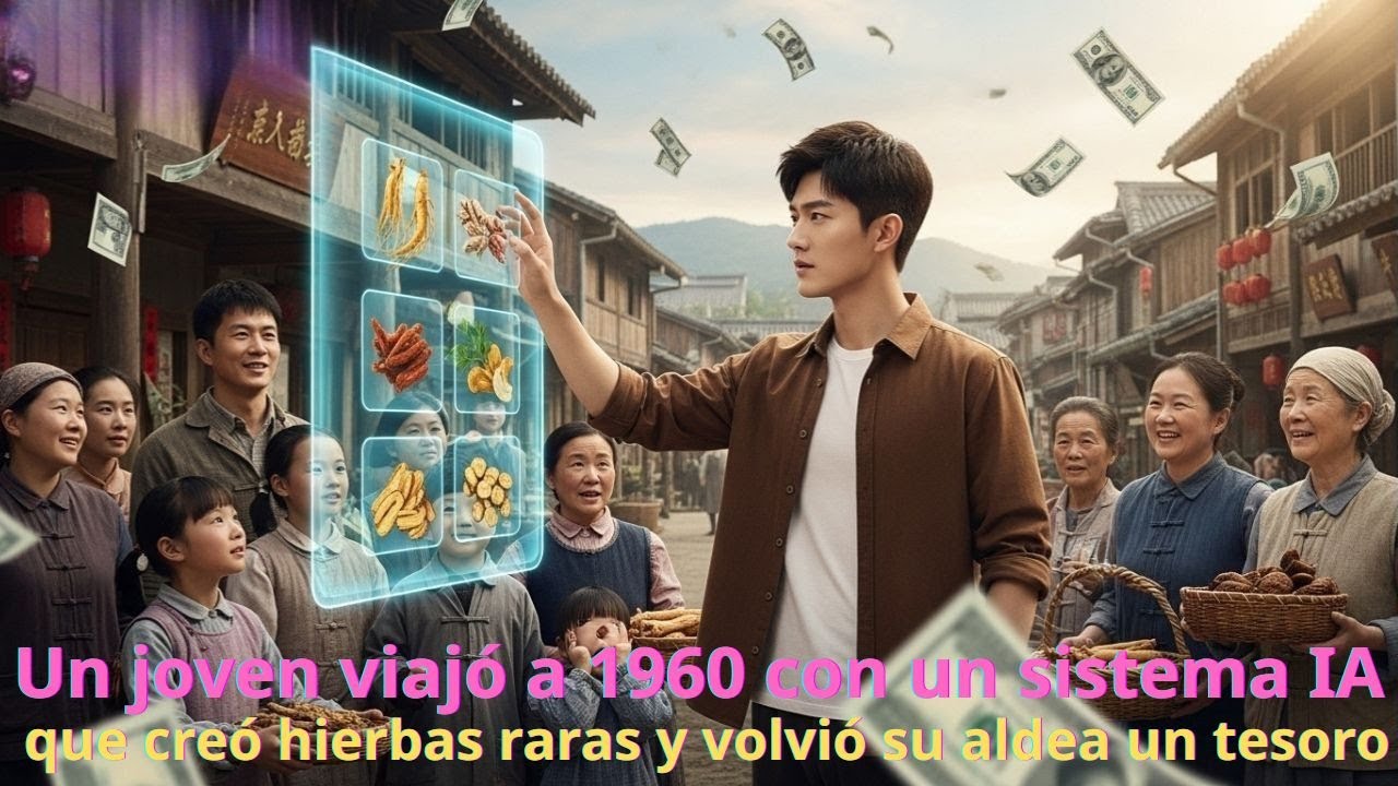 【Dob español】Un joven viajó a1960con un sistema IA que creó hierbas raras yvolvió su aldea un tesoro