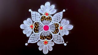 2 Beautiful Daily Use Mini Kolam Designs With 3 Dots New Viral Rani Designs New Muggulu