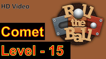 How to Play Roll the Ball Slide Puzzle Comet Level 15 with 3 Stars Walkthrough