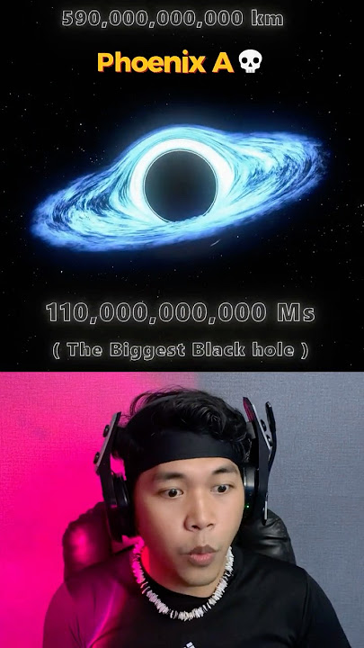 Seberapa Besar Black Hole Terbesar Di Tata Surya Dibandingkan Dengan Bumi (Phoenix A)😱 #shorts