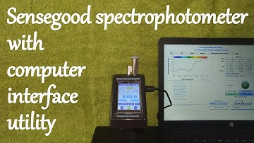 Sensegood spectrophotometer with computer interface utility – SensegoodSmart