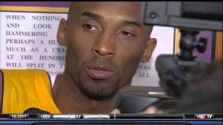 Kobe Bryant Postgame Interview About Torn Achilles