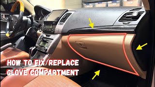 How to fix & replace a locked glove compartment in your car