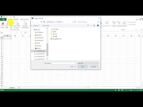 Video: Làm cách nào để mở tệp CSV trong Excel 2010?