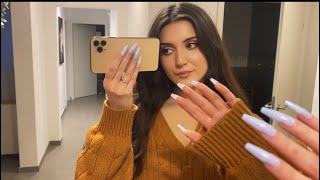 ASMR Tapping on my iPhone and shopping online with you ~ whispered scratching, tapping to help relax