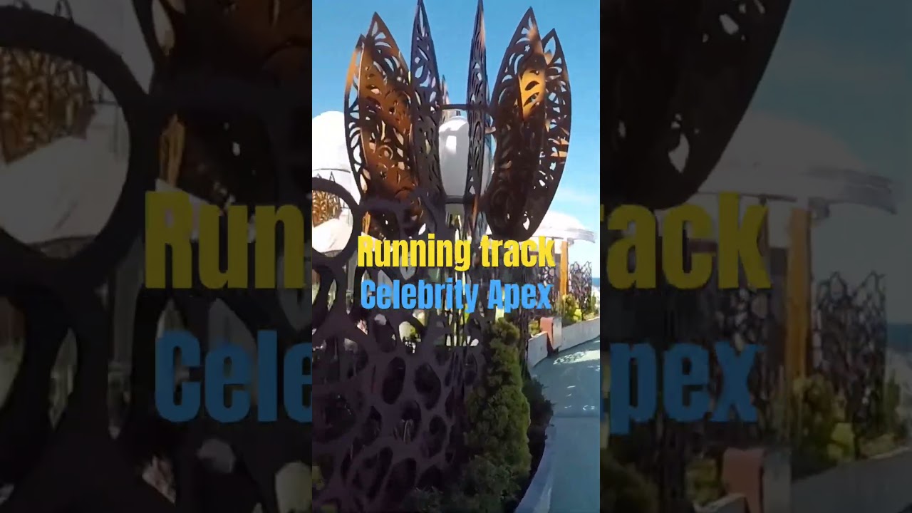Celebrity Apex running track lightening tour. #celebrityapex #cruising