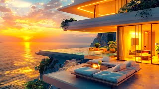 Seaside Smooth Jazz Calm - Relaxing Jazz Music with Luxury Villa - Gentle Jazz Music in the Morning